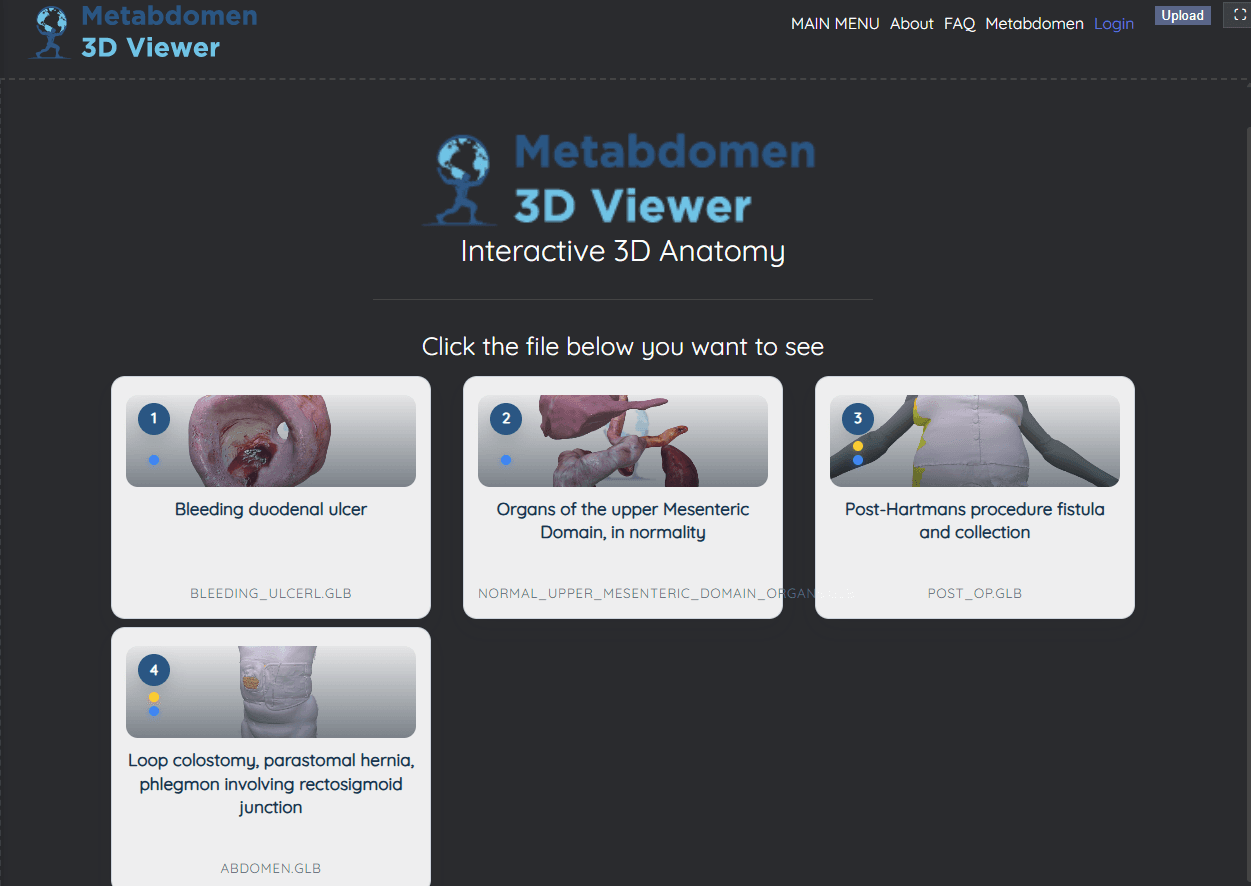 Anatomical 3D viewer